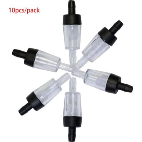 10pcs Plastic Aquarium Air Pump Check Valve Fish Tank 5 pc One Way Non-Return Check Valve Aquarium Co2 System Air Pump