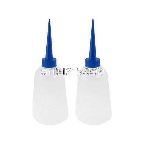 2 Pcs 250ML Plastic Alcohol Chemical Reagent Dispenser Bottle