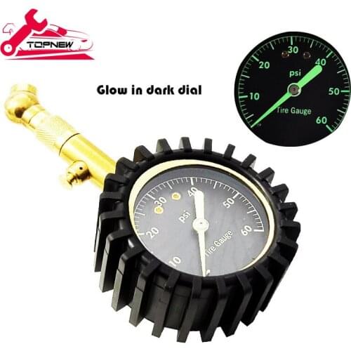 2 in 1 Professional Rapid Air Down Tire Deflator Pressure Gauge 60/100PSI with Special Chuck for 4X4 Large Offroad Tires on Jeep