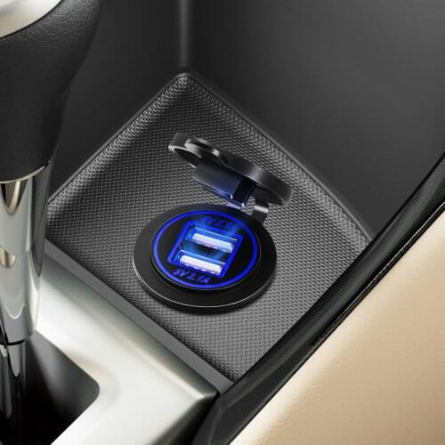 Dual USB Car Charger Socket For Audi A3 A4 B6 B8 A6 C5 C6 80 B5 B7 A5 Q5 Q7 TT 8P 100 8L C7 8V A1 A3 Q3 A8