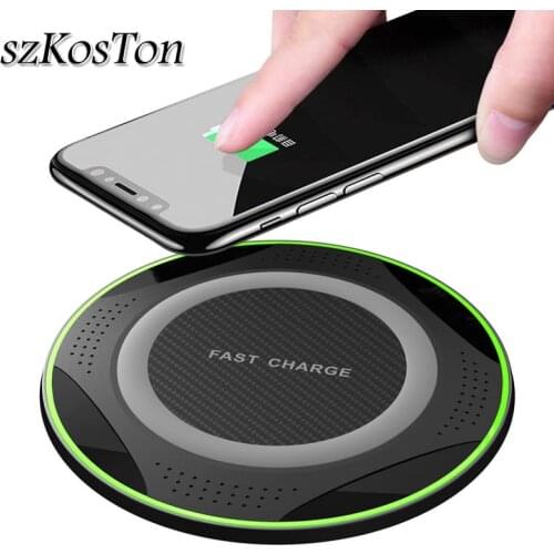 10W Qi Wireless Charger For Apple iPhone XS Max XR 8 plus Fast Charging For Samsung s9 Xiaomi 9 Huawei P30 pro USB Charger Pad