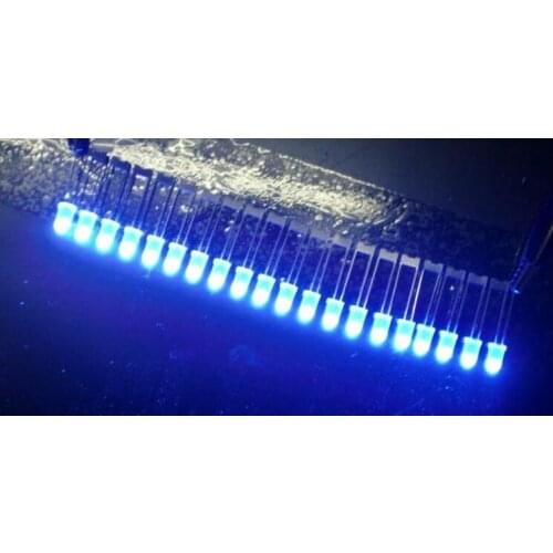 E-light LED 5MM oval next round even on foot redhead highlighted in BLUE light-emitting diodes 5MM BLUE 1000pcs