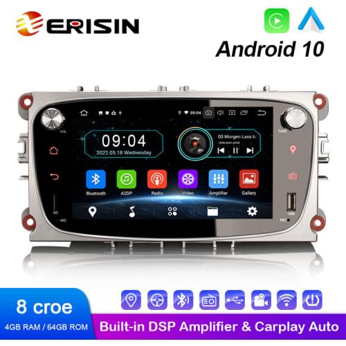 Erisin ES6909FS 7" 64G Android 10.0 Car Multimedia with GPS Radio WiFi BT for Ford Mondeo Focus Galaxy