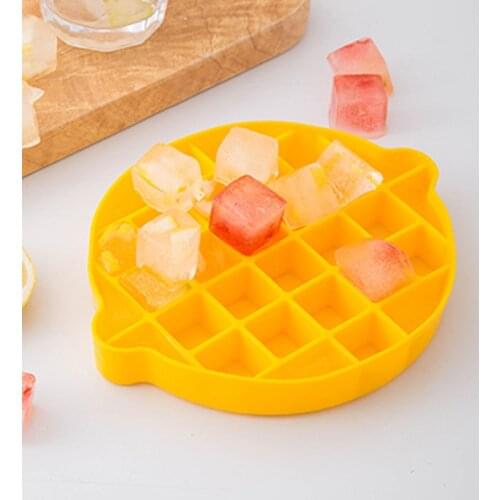 DIY Ice Grid Food Grade Silicone Lemon Shape Ice Tray Mould Food Supplement Icebox Practical Kitchen Bar Whiskey Tool