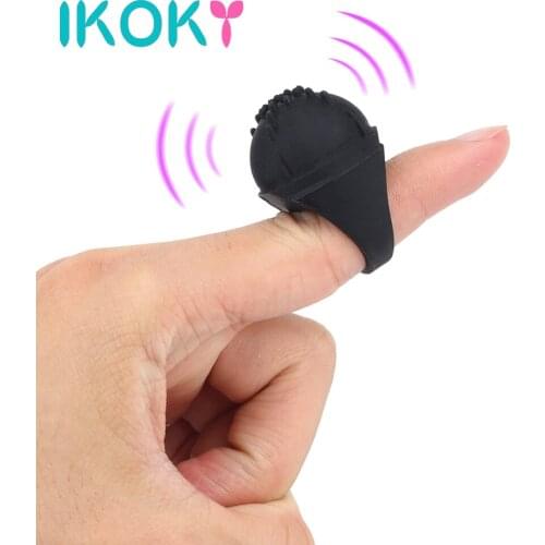 IKOKY Mini Finger Vibrator Clitoris Stimulator G Spot for Woman Female Masturbation Erotic Lesbian Sex Toys