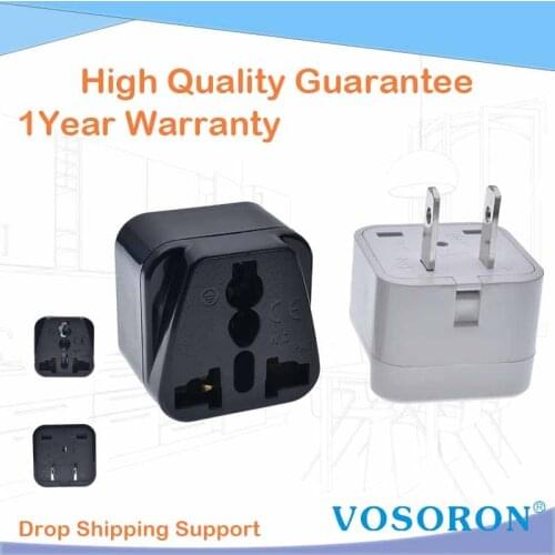 US 2-Flat pin Type A Universal Multiple AC Travel Power Plug Adapter Converter Japan Taiwan the Thailand EU TO USA PULG