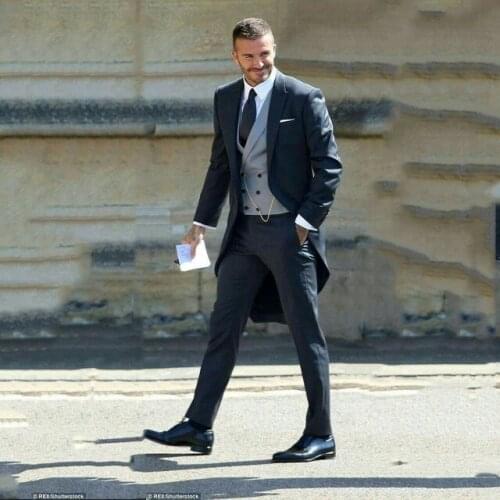 2019 New Tailored Long Jacket Wedding Suits For Men Slim Fit Blazer Custom 3 Piece Suit Masculino Large Dress For Best Men