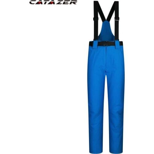 New Women Ski Pants Outdoor Sports High Quality Suspenders Trousers Men Windproof Waterproof Warm Winter Snow Snowboarding