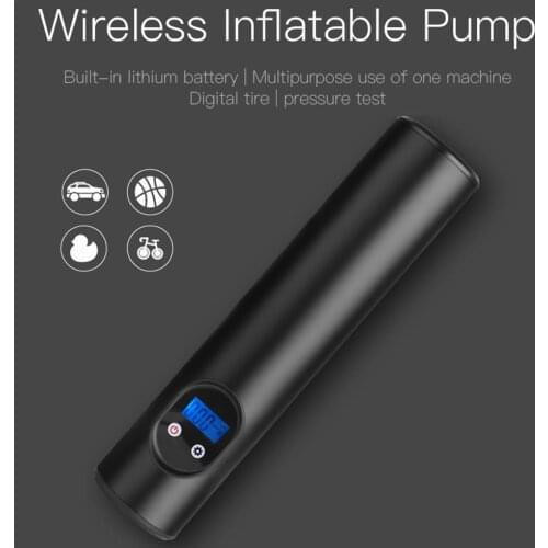 New Bicycle Car Wireless Inflatable Pump 12V Portable Car Air Pumps Electric Tire Inflator For Mountain Bike Ridding Accessories