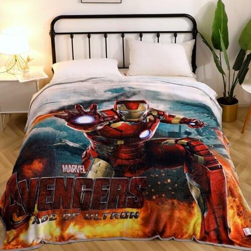 Disney Iron Man Birthday Gift Blanket Throw Sofa Car Bed Home Textiles Bedroom Decoration Snow White Princess for Children Kids