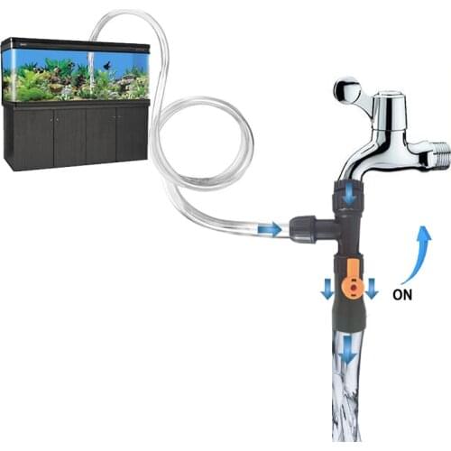 Plastic Water Pump Faucet Type Changer Fish Tank Cleaning aquarium accessories supply