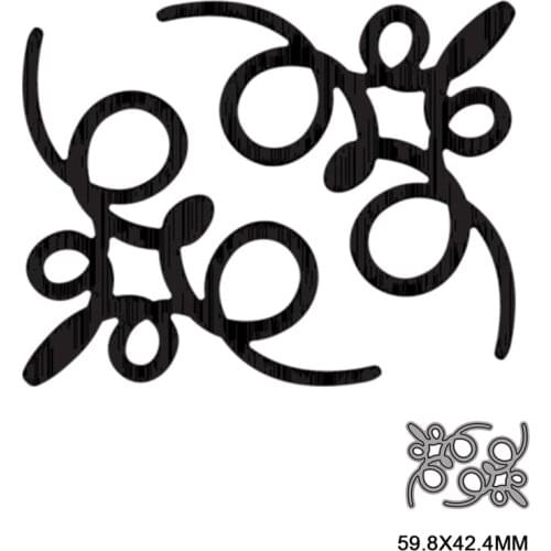 Frames Card Curves Border Metal Cutting Dies for DIY Scrapbook Cutting Die Paper Cards Embossed Decorative Craft Die Cut 2021