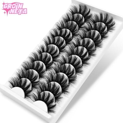 5/10Pairs 3D Mink Lashes Natural Eyelashes Faux Cils Makeup Dramatic False Eyelashes Wholesale Fake Eyelash Extension maquiagem