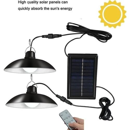 Retro Lampshade Solar Pendant Chandelier solar Lamp Waterproof Night Light Porch Path Street Fence Garden Stairs Wall Corridor E