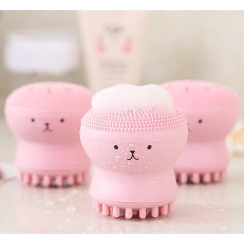 Silicone Washing Brush Cutin Face Deep Cleaning Washing Instrument Small octopus Nose brushes