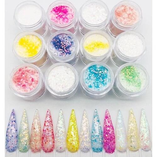 10G Mix Color Shifting Symphony Glitter, Iridescent & Holo Cosmetic Slime Supplies Crafts Grape Jelly Loose Bulk Glitter HSJ3-T3