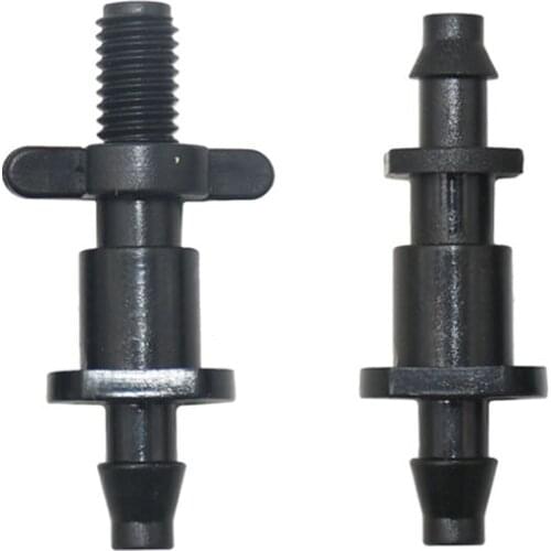 1/4" hose barbed connector Removable repair joint Thread 4/7mm hose Connectors 2 way joint Straight adapter 20 Pcs