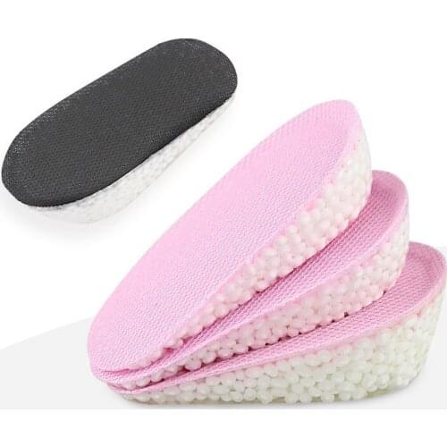 Height Increase Insoles For Shoes Men Women Shock Absorbing Wear-resistant Anti-skid Heel Increased Pads Gel Insole Shoe Insert