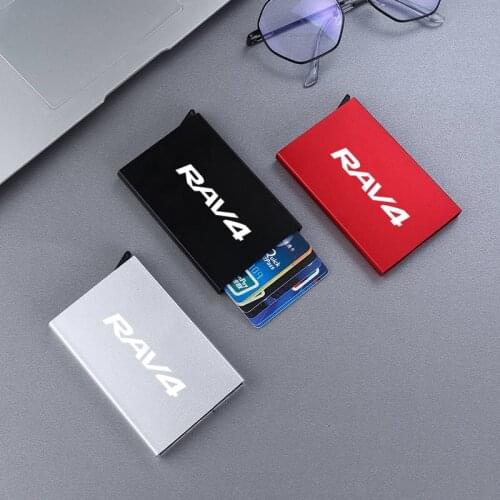 Smart Anti-theft ID Card Holder Metal Accessory for Toyota Rav4 2019 2020 2016 2017 2018