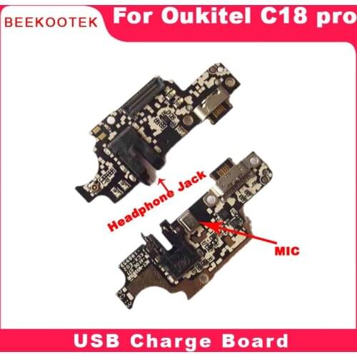 BEEKOOTEK New Original USB Board with MICrophone Base Charging Port Board Module Accessories For Oukitel C18 Pro Phone