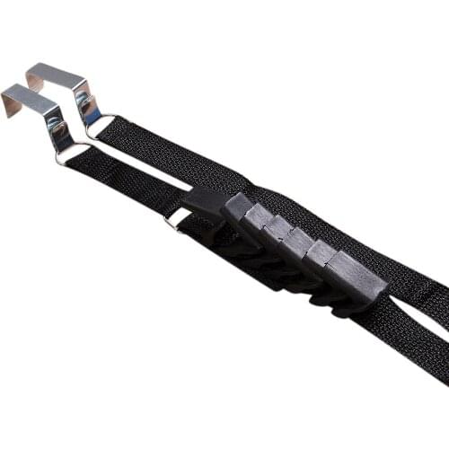 8 Hooks Adjustable Over Door Strap Hanger Storage Clothes Bag Hat Rack Organizer