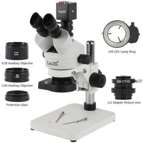 1080P HDMI VGA C Mount Video Camera 7X 45X 90X Simul-Focal Stereo Trinocular Microscope Phone Soldering PCB Repair Tools