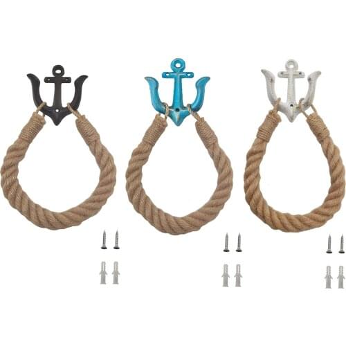 Vintage Toilet Paper Holder Hanging Rope Towel Holder Kitchen Bathroom Toilet Paper Holder Storage Rack Wall Mounted Towel Rack