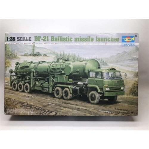 1:35 China DF-21 Ballistic Missile Launcher Medium Range Strategic Missile Delivery Truck Military Assembly Model