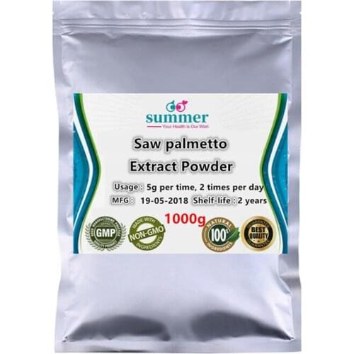 1000g Wild Saw Palmetto,Serenoa Repens,Sawpalmetto,Saw Leaf Brown,Sabal Extract Powder for Improve Bladder Function