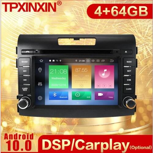 2 Din Carplay Android Radio Receiver Multimedia Stereo For Honda CRV 2012 2013 2014 2015 2016 GPS Navigation Recorder Head Unit