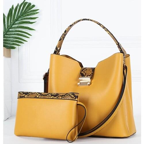 3 Layers Fashion Ladies Tote Hand Bag 2 Sets Leather Women Wallet Luxury Handbags Designer Bags for Women 2021 Sac A Main Femme