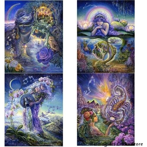 New 5D Diy Full Square/round Drill Diamond Painting Cartoon Fantasy Angel Embroidery Cross Stitch Kits Mosaic Rhinestone Decor