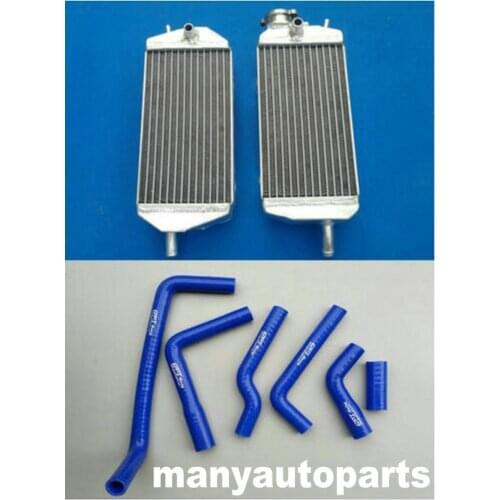 Aluminum radiator &blue hose FOR Gas Gas MX/SM/EC 125/200/250/300 07-13 08 09 10 11 2012