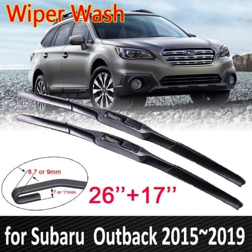 Car Wiper Blade for Subaru Outback 2015 2016 2017 2018 2019 Front Rear Window Windscreen Windshield Wipers Car Accessories Goods