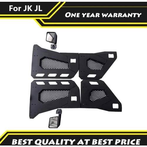 Car 4X4 Off-Road Accessories Half Door For Jeep For Wrangler JL 2/4 Door With Side Mirror For Wrangler JK 2/4 Doors