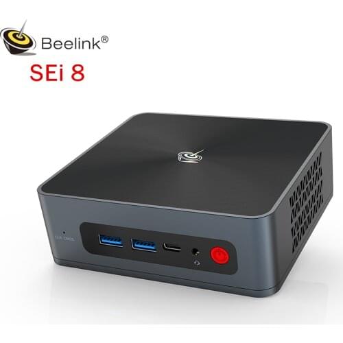 BEELINK SEi 8 Office Mini PC intel-i5-8259U WIFI 6 BT5.0 4K Three Screen Display MINI PC Windows 10 Computer TV BOX Media Player