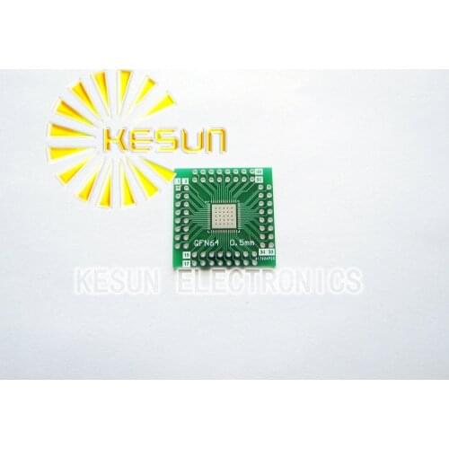 FREE SHIPPING 100PCS QFN64 QFN56 turn DIP64 DIP56 0.5MM IC adapter Socket / Adapter plate PCB