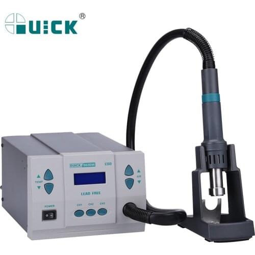 QUICK 861DW 1000W Lead-Free Soldering Station Hot Air Heat Gun Intelligent Desoldering Rework Station For SMD/SOIC/CHIP/PLCC
