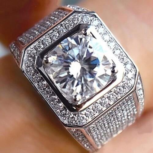 GEMIXI Rings With Diamonds