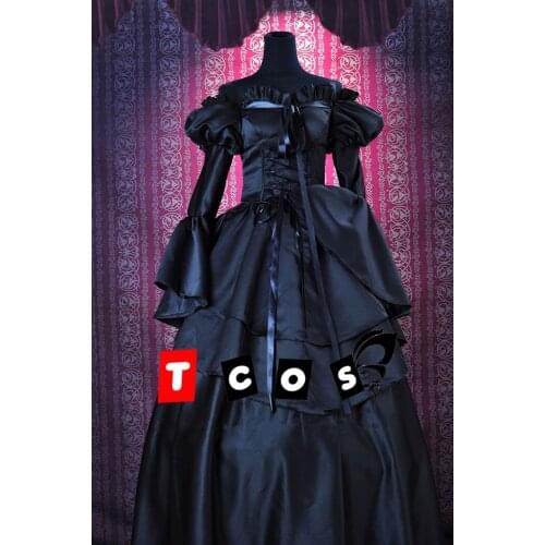 Hot Anime Code Geass C.C Cosplay Costume Fashion Black Cover Formal Dress Female Role Play Prop Clothing Custom-Make Any Size