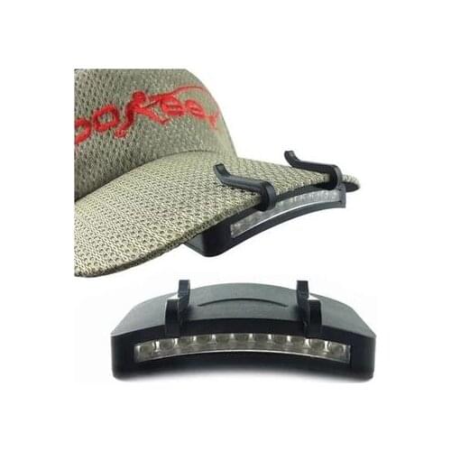 Clip cap lamp night fishing LED headlamp brim emergency lights 10 meters Irradiation distance(not include battery)