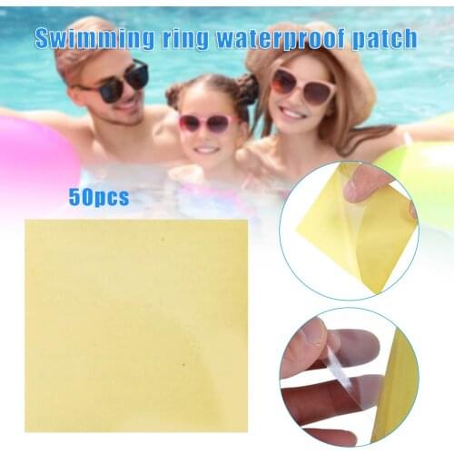 Garden Patch Repair Kit Set of 50 Transparent Adhesive Rain Coat Swimming Ring Repair Patch Tape for Tent Inflatable Toy JDH88