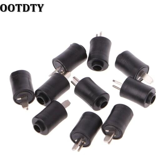 OOTDTY 10 Pcs 2 Pin DIN Male Speaker Plug 2-Pin Plug Hifi Loudspeaker Solder Connectors