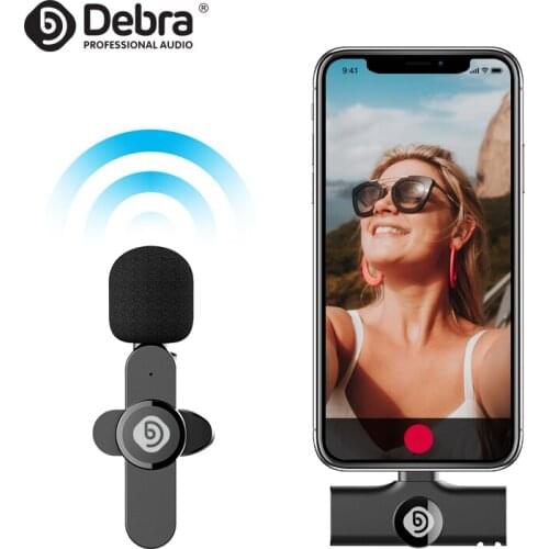 Debra Portable Wireless Lavalier Microphone Smart Noise Cancellation Mini Microphone, Vlog Video, Real-time Speech And Interview