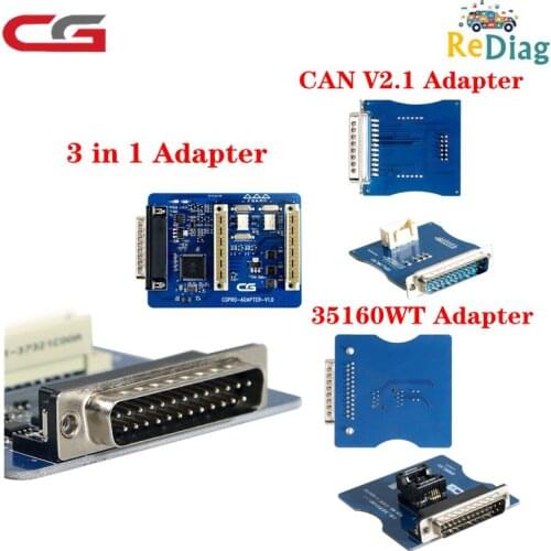 CG Pro 9S12 Programmer CAN V2.1 Adapter & 35160WT Adapter & HC705/908 AM29FXXX AM29Blxxx 3 in 1 Adapter for CG PRO 9S12