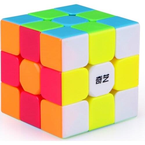 Qiyi 3x3 Warrior S Magic Cube Stickerless Speed Professional Competition magic Cube Adult Toy Gift Child Educational Fun Toy