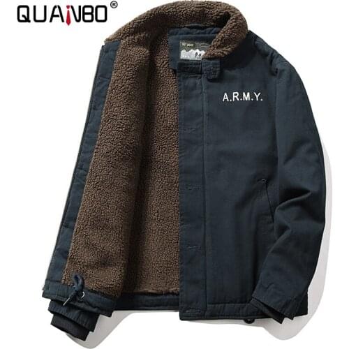 QUANBO Men's Parkas