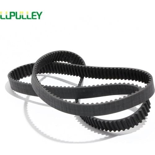 LUPULLEY S5M Timing Belt Closed Loop Black Rubber Toothed Belt 5mm Pitch Width 15/20/25mm Length 1420/1475/1500/1530/1550/1585mm