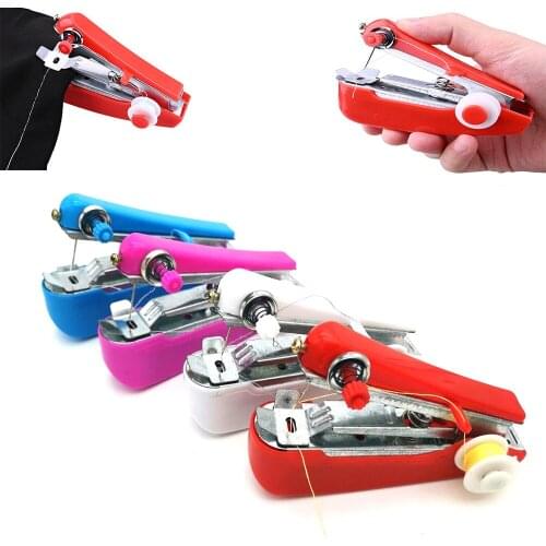 Manual sewing machine mini sewing machine pocket-style manual creative portable sewing machine run jianghu cross-border supply