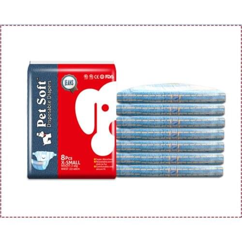 Dogs physiologic pants Pet paper diapers Poodle Jeans pattern Bitch Aunts sanitary napkin Safety trousers Baby diapers